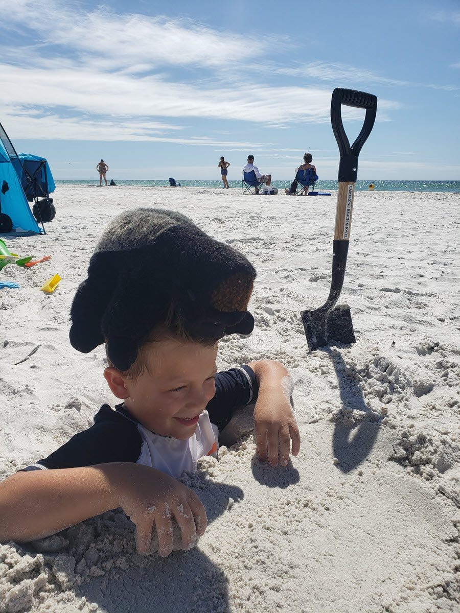 On A Beach